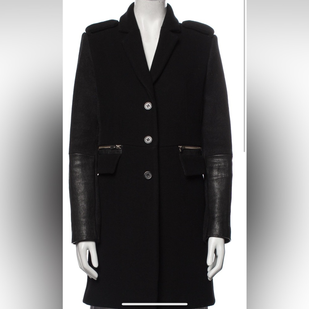 Maje Wool Jacket, Size FR38, Black